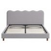 Mebel Elite Ліжко 160x200 Izmir, сіре, з букле, ME.IZMIR/160/P/TB/LOZ - Home Club, зображення 4