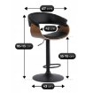 Mebel Elite Вращающийся барный стул Nevada из экокожи, ME.NEVADA/CZ/O/DG/E/H - Home Club, изображение 9