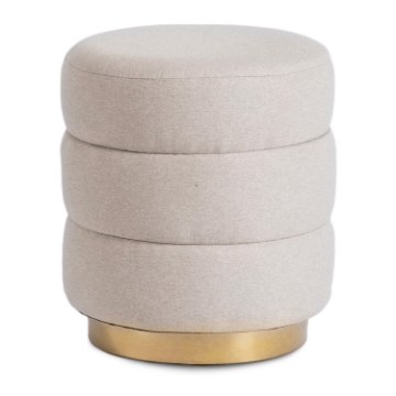 Mebel Elite Мягкий пуф Aura, бежевый, ME.AURA/BZ/T/PUF - Home Club