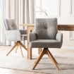 Mebel Elite Вращающееся кресло Bianco, серого цвета, ME.BIANCO/P/T/K - Home Club, изображение 2