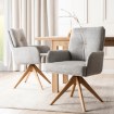 Mebel Elite Вращающееся кресло Bianco, серого цвета, ME.BIANCO/P/T/K - Home Club, изображение 3