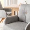 Mebel Elite Вращающееся кресло Bianco, серого цвета, ME.BIANCO/P/T/K - Home Club, изображение 4