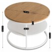 Mebel Elite Столик Best Дуб/Білий, ME.BEST/D/B/L - Home Club, зображення 7