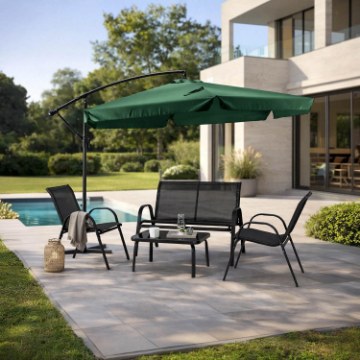 Mebel Elite Садовый зонт Akron, зеленый, ME.AKRON/Z/T/OGR/PAR - Home Club