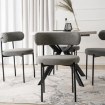 Mebel Elite Стілець Tulsa сірий, букле, ME.TULSA/P/CZ/TB/K - Home Club, зображення 2