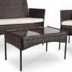 Mebel Elite Комплект садовой мебели Missisipi, коричневый/бежевый, ME.MISSISIPI/BR/RT/OGR/ZES - Home Club, изображение 8