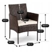 Mebel Elite Комплект садовой мебели Missisipi, коричневый/бежевый, ME.MISSISIPI/BR/RT/OGR/ZES - Home Club, изображение 11