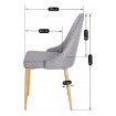 Mebel Elite Стул Torino, серый, ME.TORINO/P/D/T/K - Home Club, изображение 7
