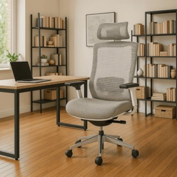 Mebel Elite Ергономічне обертове крісло Sky, бежеве, ME.SKY/BZ/T/FO - Home Club