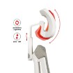 Mebel Elite Ергономічне обертове крісло Sky, бежеве, ME.SKY/BZ/T/FO - Home Club, зображення 17