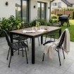 Mebel Elite Садовий стіл Argos 160–210 см, горіх/чорний, ME.ARGOS/160-210/O/CZ/OGR/S - Home Club, зображення 2