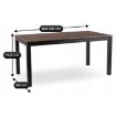 Mebel Elite Садовий стіл Argos 160–210 см, горіх/чорний, ME.ARGOS/160-210/O/CZ/OGR/S - Home Club, зображення 8