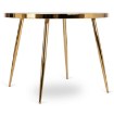 Mebel Elite Стол Tinga 100 см, стеклянный, серый мрамор/золотой, ME.TINGA/P/S - Home Club, изображение 5