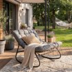 Mebel Elite Крісло-гойдалка Aurora, сіре, ME.AURORA/P/T/FW - Home Club, зображення 2