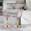 Mebel Elite Барный стул Arcos, розовый, велюровый, ME.ARCOS/R/ZL/V/H - Home Club, изображение 2