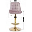 Mebel Elite Барный стул Arcos, розовый, велюровый, ME.ARCOS/R/ZL/V/H - Home Club, изображение 7