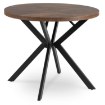 Mebel Elite Стол Lugo, раскладной, 90–190 см, дуб в стиле рустик/чёрный, ME.LUGO/DRU/CZ/S - Home Club