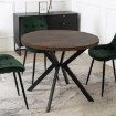Mebel Elite Стол Lugo, раскладной, 90–190 см, дуб в стиле рустик/чёрный, ME.LUGO/DRU/CZ/S - Home Club, изображение 2