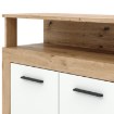 Mebel Elite Комода Blago 190 см, дуб Artisan/білий, W.LUNA/DA/B/KOM4D4S - Home Club, зображення 5