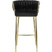 Mebel Elite Барный стул Flores 2, черный, велюровый, ME.FLORES2/CZ/ZL/V/H - Home Club, изображение 3