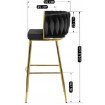 Mebel Elite Барный стул Flores 2, черный, велюровый, ME.FLORES2/CZ/ZL/V/H - Home Club, изображение 8