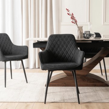 Mebel Elite Стілець Bresso 2, чорний, ME.BRESSO2/CZ/T/K - Home Club