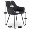 Mebel Elite Стул Bresso 2, чёрный, ME.BRESSO2/CZ/T/K - Home Club, изображение 9