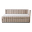 Mebel Elite Кровать 90x200 Villemo, бежевая, велюровая, ME.VILLEMO/90/90/BZ/V/LOZWYS - Home Club, изображение 5