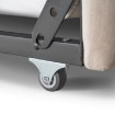 Mebel Elite Кровать 90x200 Villemo, бежевая, велюровая, ME.VILLEMO/90/90/BZ/V/LOZWYS - Home Club, изображение 8
