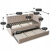 Mebel Elite Кровать 90x200 Villemo, бежевая, велюровая, ME.VILLEMO/90/90/BZ/V/LOZWYS - Home Club, изображение 9
