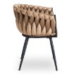 Mebel Elite Стул Elena, бежевый, плетеный, велюровый, ME.ELENA/BZ/V/K - Home Club, изображение 4