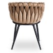 Mebel Elite Стул Elena, бежевый, плетеный, велюровый, ME.ELENA/BZ/V/K - Home Club, изображение 5
