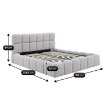 Mebel Elite Кровать 160x200 Murcja с ящиком для вещей, серая, из ткани букле, ME.MURCJA/160/P/TB/LOZZPOJ - Home Club, изображение 4
