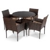 Mebel Elite Комплект садовой мебели Azul, коричневый/бежевый, ME.AZUL/BR/RT/OGR/ZES - Home Club, изображение 3