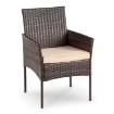 Mebel Elite Комплект садовой мебели Azul, коричневый/бежевый, ME.AZUL/BR/RT/OGR/ZES - Home Club, изображение 5