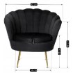 Mebel Elite Кресло Grand с подставкой для ног, черное велюровое, ME.GRAND/CZ/V/FW - Home Club, изображение 9