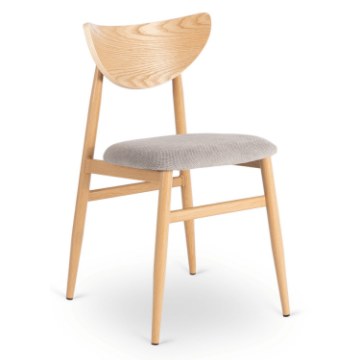 Mebel Elite Стілець Braga Дуб/Сірий, ME.BRAGA/P/D/T/K - Home Club