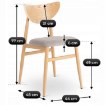 Mebel Elite Стул Braga «Дуб/Серый», ME.BRAGA/P/D/T/K - Home Club, изображение 6