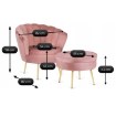 Mebel Elite Кресло Grand с подставкой для ног, розовое велюровое, ME.GRAND/R/V/FW - Home Club, изображение 9