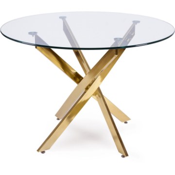Mebel Elite Стіл Sallo зі скла, 100 см, ME.SALLO/TR/ZL/S - Home Club