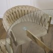 Mebel Elite Стол Sallo со стеклянной столешницей, 100 см, ME.SALLO/TR/ZL/S - Home Club, изображение 3