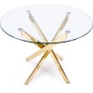 Mebel Elite Стол Sallo со стеклянной столешницей, 100 см, ME.SALLO/TR/ZL/S - Home Club, изображение 7