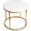 Mebel Elite Столик Cliff «Белый мрамор»/«Золотой», ME.CLIFF/M/ZL/L - Home Club, изображение 5