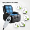 Mebel Elite Раскладной массажный кресло Box, чёрный, искусственная кожа, ME.BOX/CZ/E/FW - Home Club, изображение 5