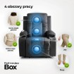 Mebel Elite Раскладной массажный кресло Box, чёрный, искусственная кожа, ME.BOX/CZ/E/FW - Home Club, изображение 6