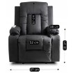 Mebel Elite Раскладной массажный кресло Box, чёрный, искусственная кожа, ME.BOX/CZ/E/FW - Home Club, изображение 18