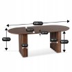 Mebel Elite Стіл Dario, овальний, 200 см, горіх, ME.DARIO/O/S - Home Club, зображення 6