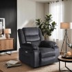Mebel Elite Електричне масажне крісло з функцією розкладання Jasper, темно-сіре, ME.JASPER/CP/T/FW - Home Club, зображення 2
