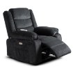 Mebel Elite Електричне масажне крісло з функцією розкладання Jasper, темно-сіре, ME.JASPER/CP/T/FW - Home Club, зображення 3