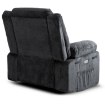 Mebel Elite Електричне масажне крісло з функцією розкладання Jasper, темно-сіре, ME.JASPER/CP/T/FW - Home Club, зображення 8